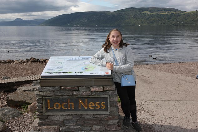 Charlotte Robinson at Loch Ness.  She took the photos just four days after Ms. Kelly snapped startling images of a large, unknown creature