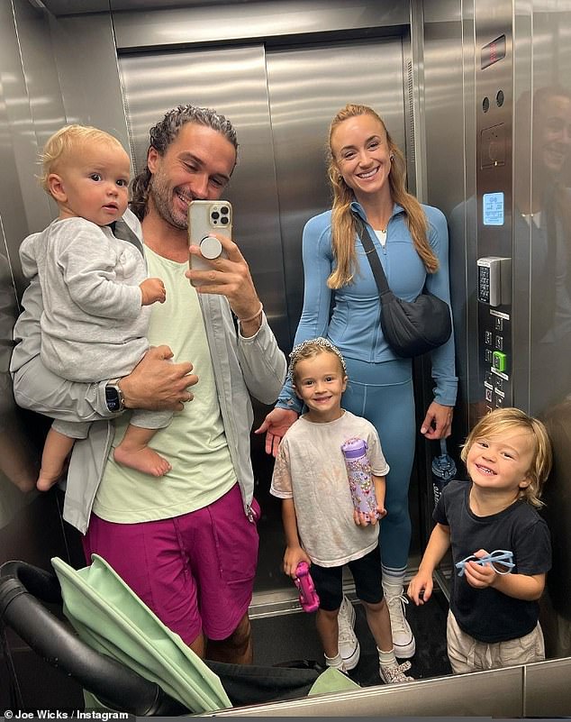 Family time: Joe shared how he just wants to spend more time with his three kids - Indie, Marley, three, and Leni, 11 months - who he shares with wife Rosie