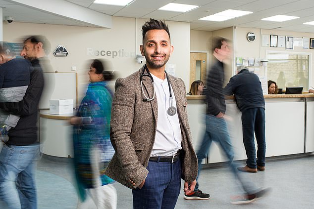 Bradford-born GP, ​​Dr Amir Khan, can often be seen on Lorraine and Good Morning Britain, giving viewers health advice during the day.  Here he is pictured in the Channel 5 show GPs Behind Closed Doors