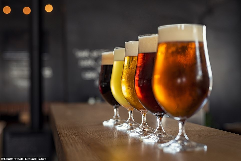 The calorie content in beer varies widely.  For example, light beers can have only 95 calories per 12-ounce serving, while heavy options have about 150 calories