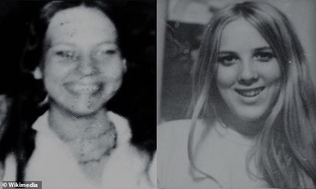 Schaefer murdered Georgia Jessup, left, and Susan Place, right, in 1972. Their remains were found six months later.