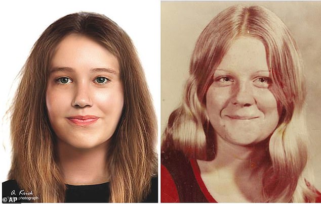 Remains found in Florida's mangroves in 1974 were eventually identified in 2022 as Susan Poole (left is a police composite and right), who was reported missing in 1972.