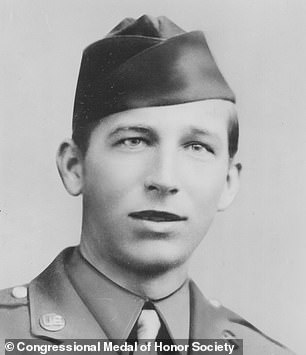 In June, the vehicle was named after two veterans, including World War II Infantryman Robert Booker (pictured), who died on April 9, 1943.