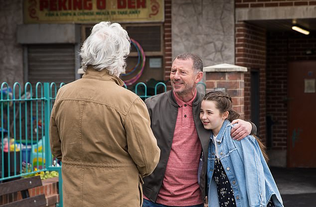 Reconnecting: In recent scenes, Eliza (played by Savannah Kunyo) has reconnected with her estranged father Dom (Darren Morfitt) after tracing him through social media