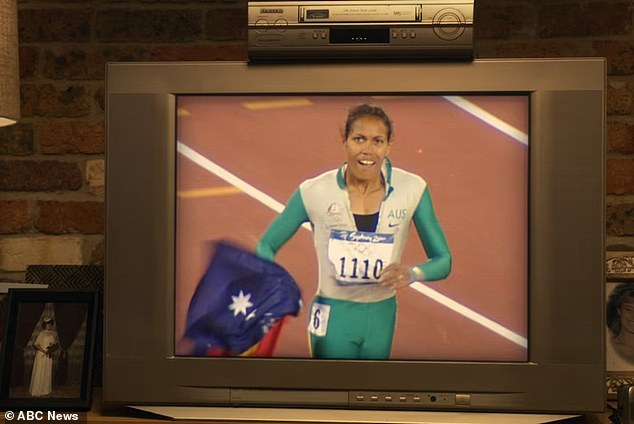 The ad features a family watching historic Australian moments on television, including Cathy Freeman winning gold at the 2000 Sydney Olympics, while You're The Voice pops