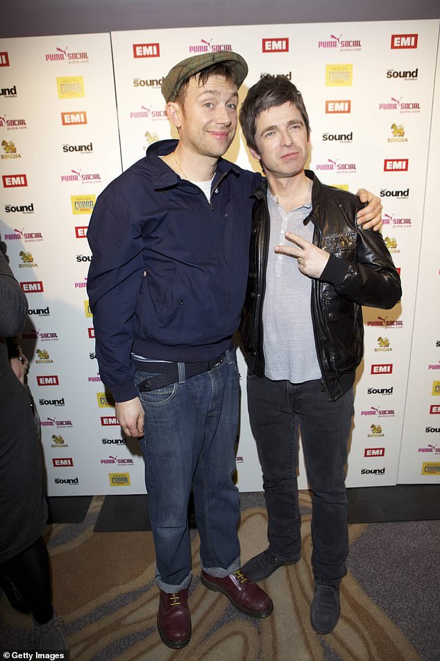 To proceed!  In May, he also joked that his younger self would be furious that he'd teamed up with his old chart-topper, Damon Albarn (pictured together in 2012).