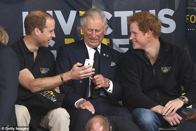 Comparing Princes William and Harry to their father, King Charles, then the Prince of Wales, at the Invictus Games at the Lee Valley Athletics Center in 2014