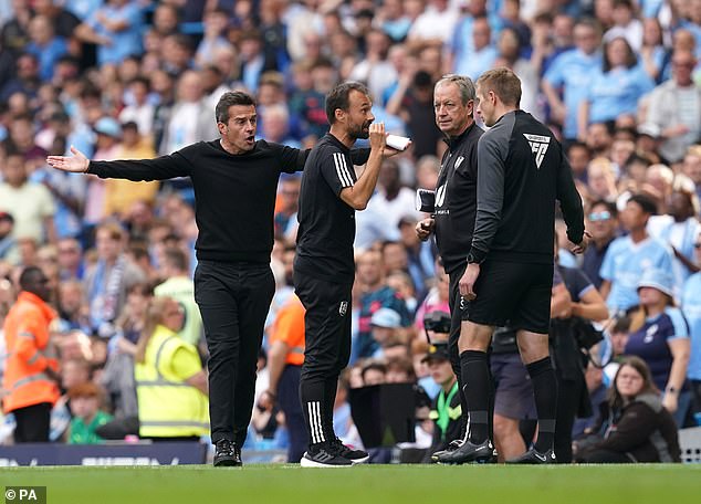 Marco Silva was left seething after Nathan Aké's goal put City ahead before the break - with a lengthy VAR check in favor of City