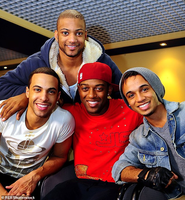 Iconic: Marvin Humes, JB Gill, Oritsé Williams and Aston Merrygold - rose to fame on the X Factor in 2008, broke up in 2013, but later reunited for a UK tour in 2021 (pictured 2011)