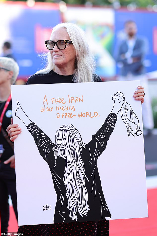 Protest: According to Deadline, judge Jane Campion also attended the event and joined a flash mob on the Film Festival red carpet in support of the Woman, Life, Freedom protests in Iran