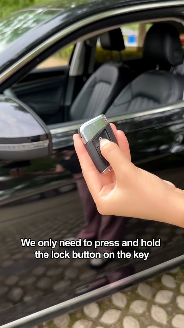 The car expert said all you have to do is press and hold the lock and unlock buttons at the same time for five seconds to activate the feature