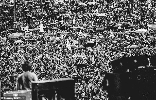 The Who had a reputation for breaking things and being reckless, writes Danny Clifford.  Pictured is the band performing in London on May 31, 1976 for fans