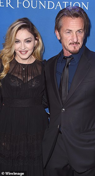 Long-lasting loves: she was previously married to Sean Penn (pictured 2016)