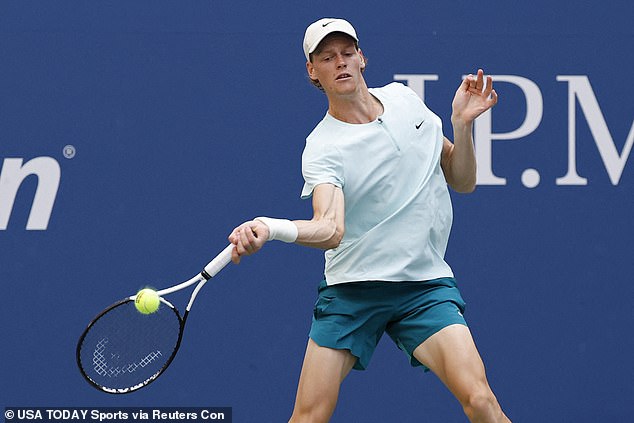 Sinner celebrated his four-set victory over Stan Wawrinka in a unique way at the US Open