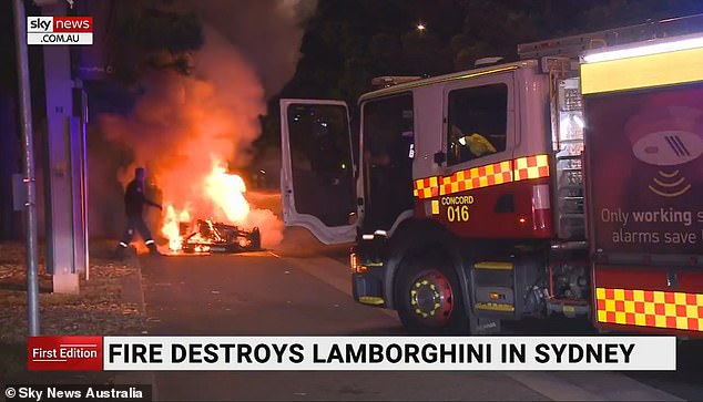 Mr Bargshoon had the Lamborghini Huracan he leased set on fire in the street in May this year