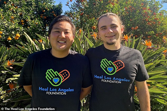 During his college years, he met John Muto and the couple founded the Heal Los Angeles Foundation in 2016.