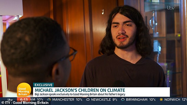 Bigi also gave an interview to Good Morning Britain in 2021, talking about his passion for environmental awareness ahead of the COP26 conference on climate change.