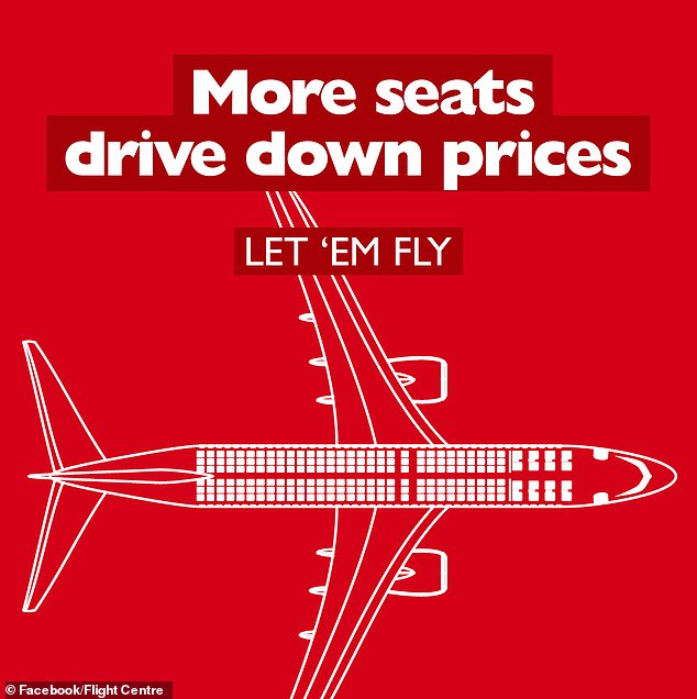 Flight Center ad campaign would continue 'unless government steps in' and reverses controversial decision