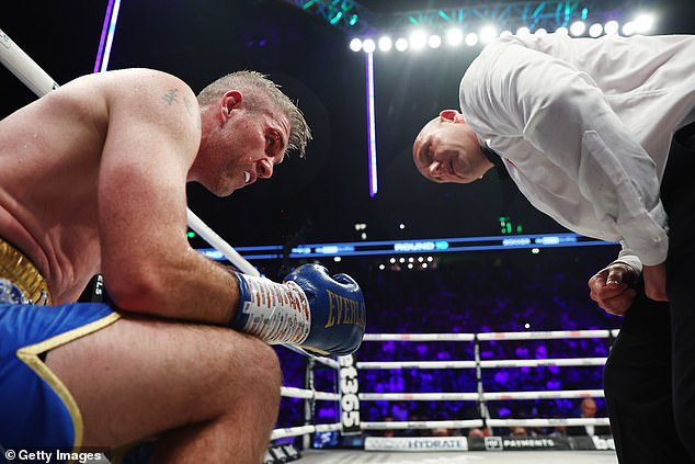 The fight was finally waved off in the tenth round, with Eubank Jr.  the win was awarded by TKO