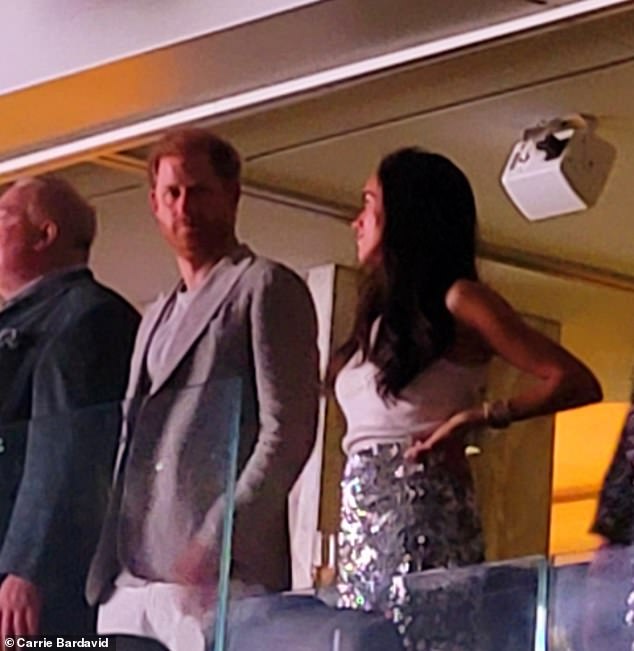 Prince Harry and Meghan Markle were spotted Friday at Beyonce's Renaissance World Tour show at SoFi Stadium in Inglewood, California