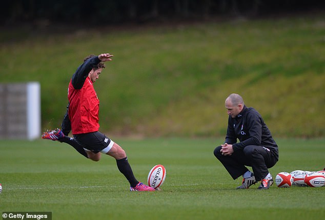 Cipriani (left) fell out with Mike Catt (right), with the latter claiming the rugby star would not play for England again as long as he was involved in the set-up.