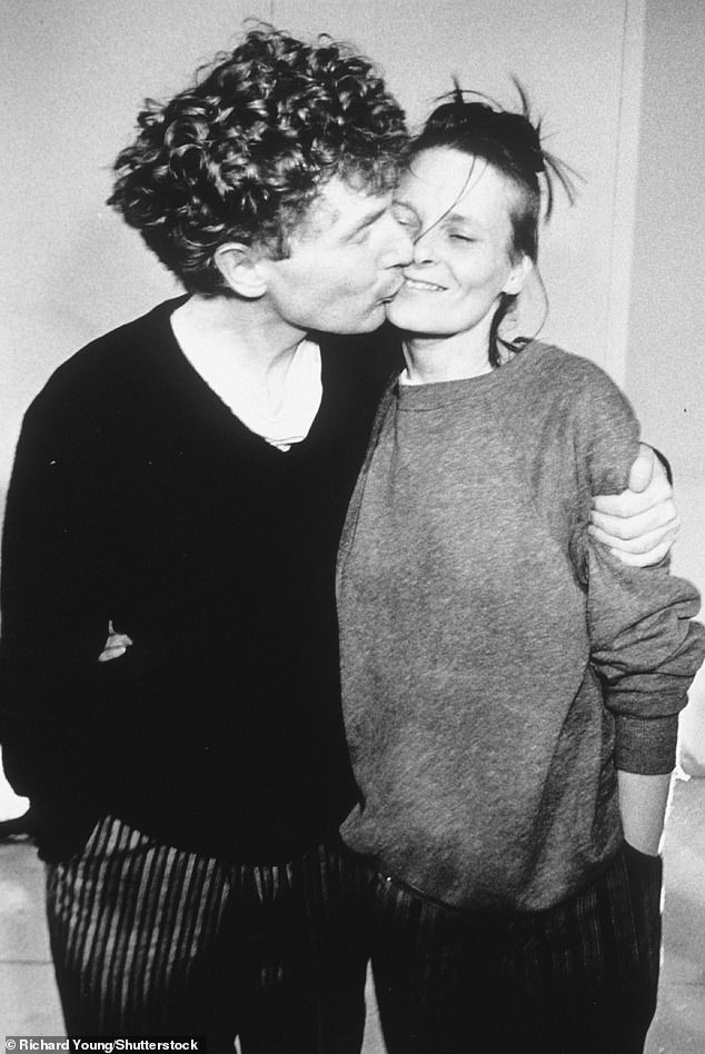 Sex Pistols manager Malcolm McLaren and Dame Vivienne.  They married in 1967 and divorced 13 years later.  Malcolm died of cancer in 2010 at the age of 64