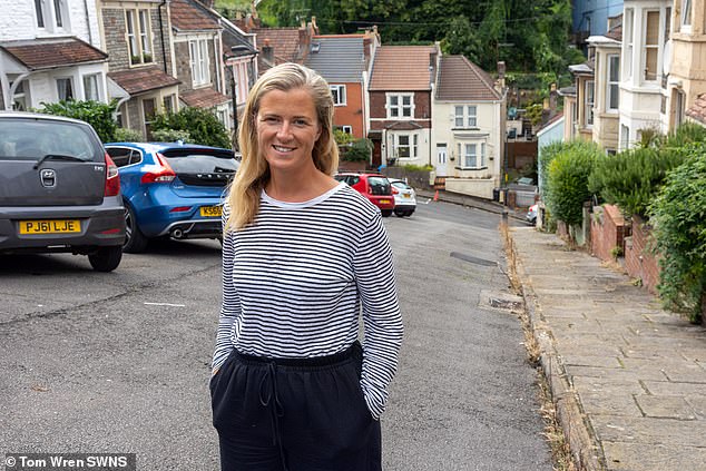 Rouska Lundi, 43, has never hit the road in her eight years of living there, but the company director says it's worth it for the incredible view alone