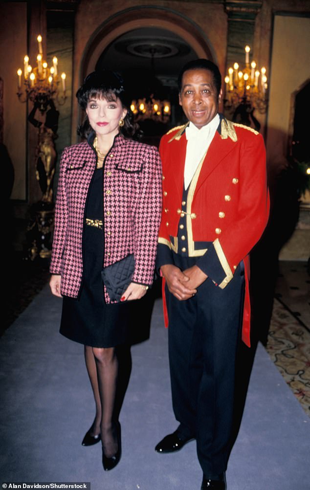 Pictured: Sydney at the opening party of Al-Fayed's renovated Villa Windsor, along with Joan Collins