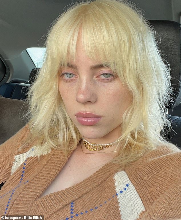 In 2021, Billie Eilish looked glamorous with a platinum bezel adorning the album artwork for her album Happier Than Ever.