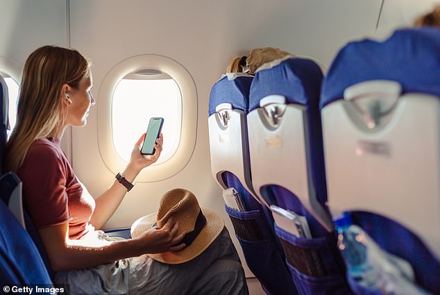 The woman took to Reddit to share that she refused to move into a middle seat on an 11-hour flight from New York to Cairo so that a man sitting next to her could sit with his wife (stock image)