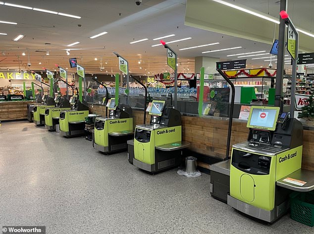 The new self-service checkouts were rolled out in Western Sydney's Seven Hills in 2022, with a strong focus on the AI-powered software