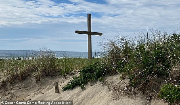 No footprints in the sand: Protesters accuse the church group of excessive outreach and breaking public access rules