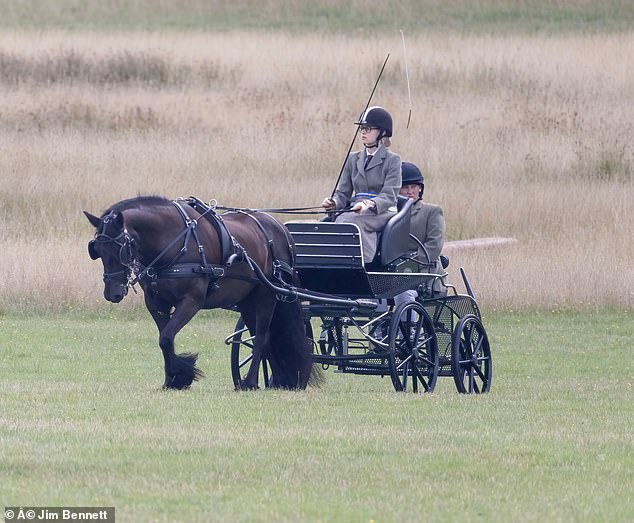 Prince Edward's daughter, 19, like her late grandfather, is an avid equestrian and has competed in carriage competitions throughout the year