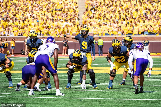 Michigan beat the East Carolina Pirates 30-3 at home in their first Big 10 game of the year