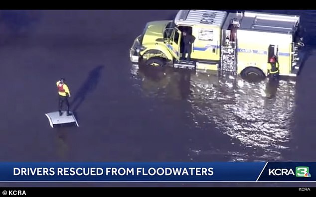 Many cars were completely submerged as major highways became impassable