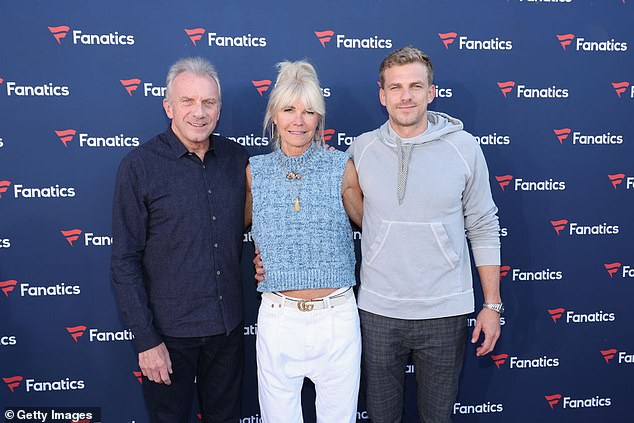 San Francisco football icon with wife Jennifer and son Nate