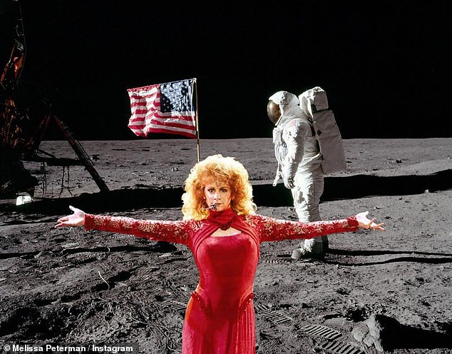 'I love you to the moon and back': Peterman wished Reba a happy 68th birthday earlier this year with this fun moon landing photo