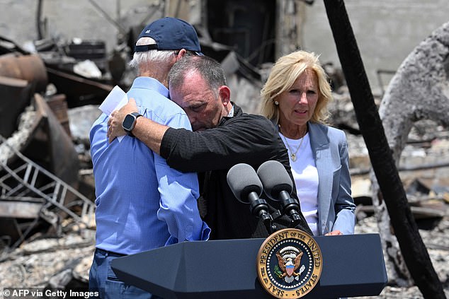 President Joe Biden waited nearly three weeks to visit the island after the fire