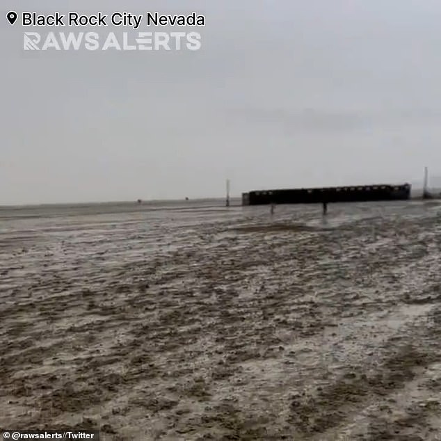 The soil is alkaline dust, which normally causes people to cough with 'playa lung'