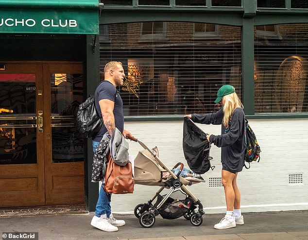 Quality time: The couple was photographed leaving The Groucho Club in London after treating themselves to lunch