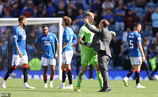 Brendan Rodgers showed his appreciation for Hart after the game, who made some great saves