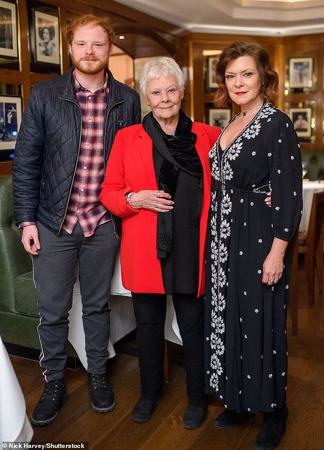 Family: Judi pictured with daughter Finty Williams and grandson Sam