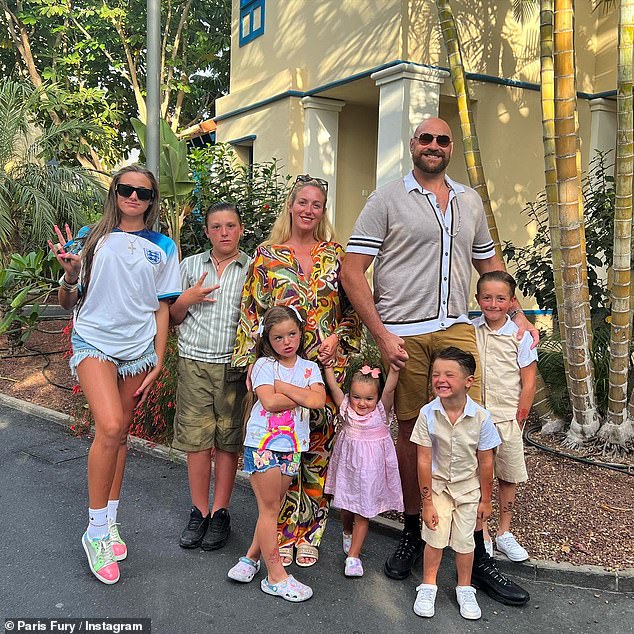 The Furys: The TV star and boxer husband Tyson, 35, are already parents to Venezuela, 13, Prince John James, 11, Prince Tyson II, seven, Valencia Amber, five, Prince Adonis Amaziah, four, and Athena, two