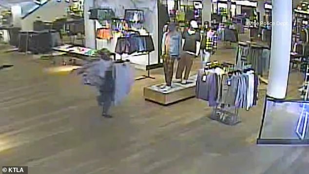 In a separate incident the next day, a man and a woman ransacked a Nordstrom store in an Irvine mall