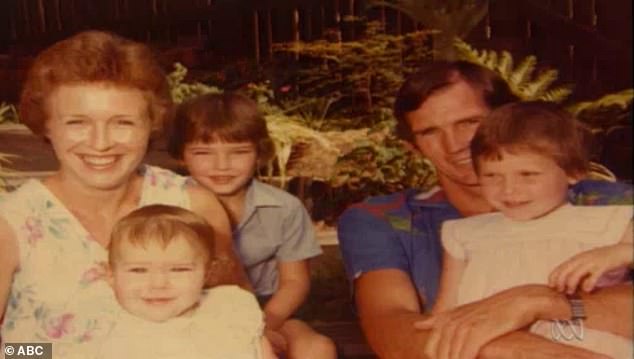 Bennett's relationship with Cage was even more controversial because two of Bennett's children, Justin and Katherine, have disabilities that required full-time care since birth.  Bennett is pictured with wife Trish and their children