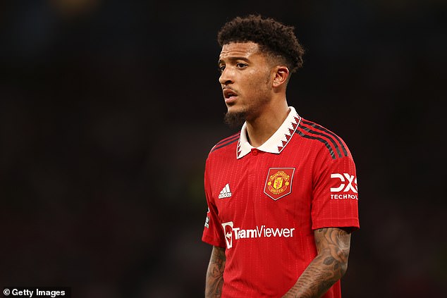 Sancho has had a rocky start at United, struggling to secure a first-team spot