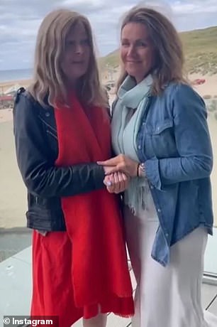 Close: In June, Suki shared an emotional video of herself and Susanna holding hands on a beach, talking about how much the star meant to her