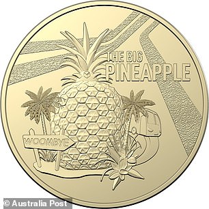 The iconic Big Pineapple on the Sunshine Coast will feature on the special coins;  this was added to the Queensland Heritage Register in 2009