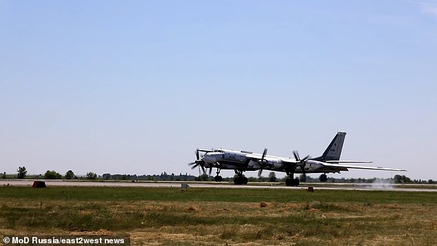 Engels-2 is home to the 121st and 184th Heavy Bomber Aviation Regiments, which respectively operate the Russian Aerospace Forces Tu-160M ​​Blackjack and Tu-95M Bear strategic bombers (file image)