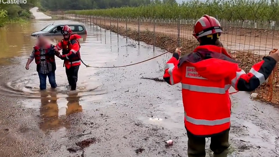 Madrid's mayor on Sunday advised all residents to stay home as the capital braced for torrential rain and storms that hit several parts of Spain